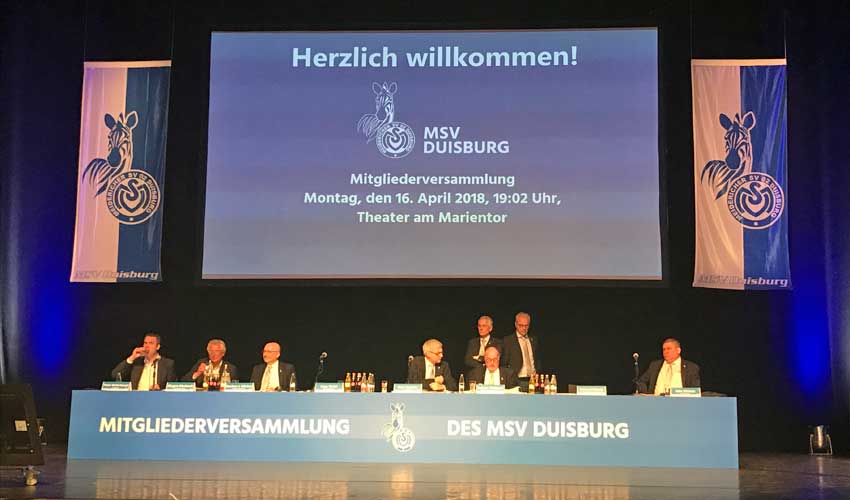 MSV Duisburg Mitgliederversammlung 2018