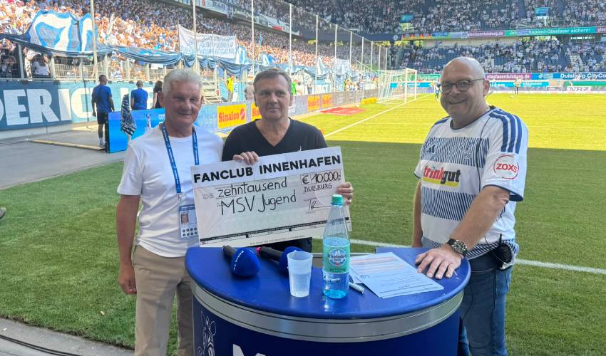 10000€ Scheck an NLZ
